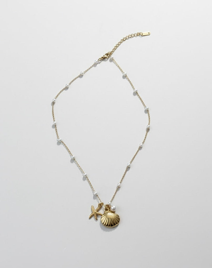 Shell Pearl Necklace