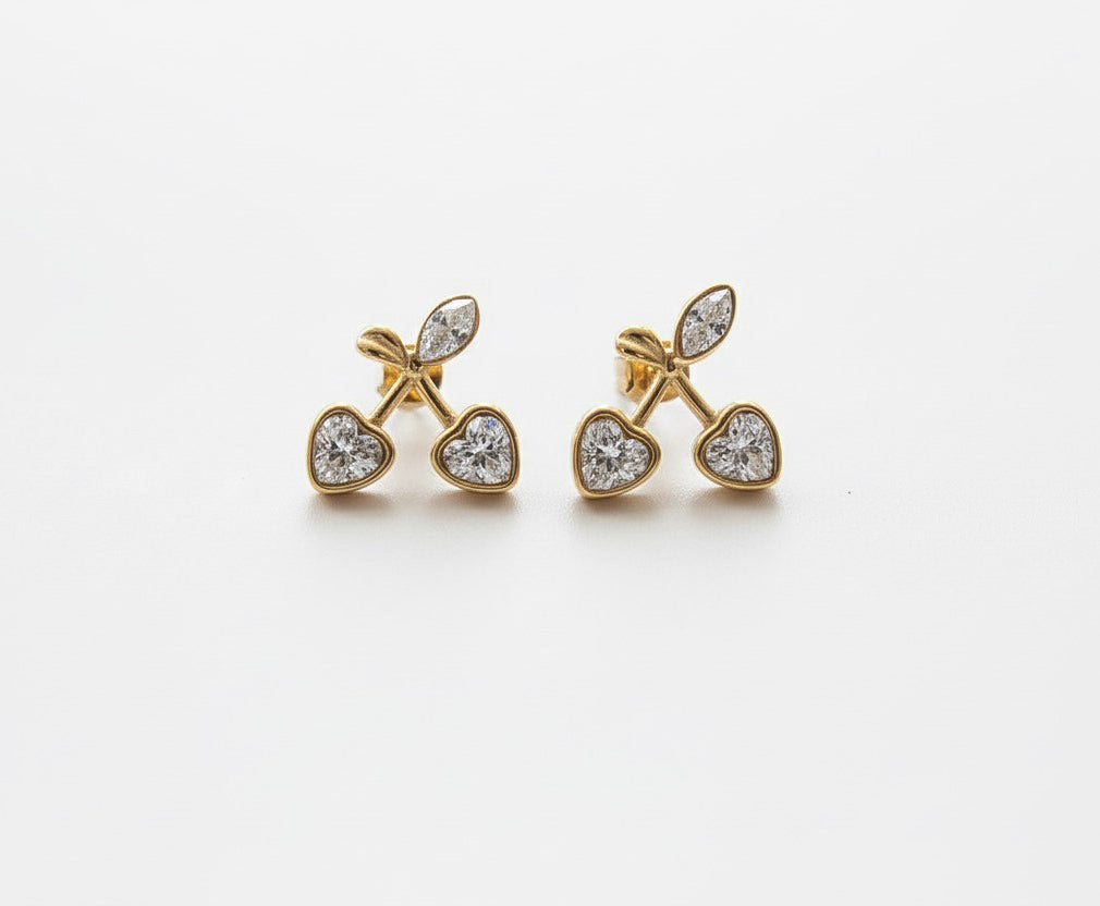 Cherry Glow Studs